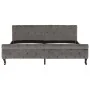 Estructura de cama de terciopelo gris 180x200 cm de vidaXL, Camas y somieres - Ref: Foro24-288562, Precio: 343,71 €, Descuent...