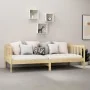 Sofa bed with solid pine wood mattress 90x200 cm by vidaXL, Beds and slatted bases - Ref: Foro24-3083604, Price: 197,42 €, Di...