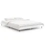 Glossy white engineered wood bed frame 140x190cm by vidaXL, Beds and slatted bases - Ref: Foro24-832279, Price: 112,22 €, Dis...