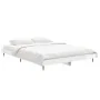 Glossy white engineered wood bed frame 140x190cm by vidaXL, Beds and slatted bases - Ref: Foro24-832279, Price: 112,22 €, Dis...