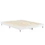 Glossy white engineered wood bed frame 140x190cm by vidaXL, Beds and slatted bases - Ref: Foro24-832279, Price: 112,22 €, Dis...