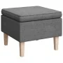 Sessel mit Schaukelfüßen und hellgrauem Stoffhocker von vidaXL, Sessel - Ref: Foro24-3121272, Preis: 267,85 €, Rabatt: %