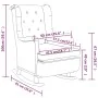 Sessel mit Schaukelfüßen und hellgrauem Stoffhocker von vidaXL, Sessel - Ref: Foro24-3121272, Preis: 267,85 €, Rabatt: %