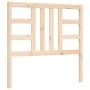 Bed frame with solid wood headboard 90x190 cm by vidaXL, Beds and slatted bases - Ref: Foro24-3191936, Price: 89,71 €, Discou...