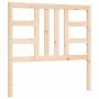 Bed frame with solid wood headboard 90x200 cm by vidaXL, Beds and slatted bases - Ref: Foro24-3191956, Price: 86,83 €, Discou...