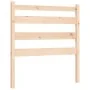 Bed frame with solid wood headboard 90x200 cm by vidaXL, Beds and slatted bases - Ref: Foro24-3192021, Price: 86,26 €, Discou...