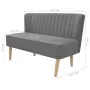 Light gray fabric sofa 117x55.5x77 cm by vidaXL, Sofas - Ref: Foro24-244070, Price: 215,76 €, Discount: %