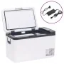 Refrigerator with handle and adapter PP and PE black and white 25 L by vidaXL, Refrigerators - Ref: Foro24-3154634, Price: 42...