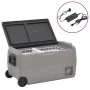 Nevera con ruedas y adaptador PP y PE negro y gris 60 L de vidaXL, Neveras - Ref: Foro24-3154640, Precio: 525,19 €, Descuento: %