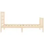 Bettgestell mit Massivholzkopfteil 90x200 cm von vidaXL, Betten und Lattenroste - Ref: Foro24-3192086, Preis: 86,45 €, Rabatt: %