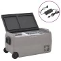 Nevera con ruedas y adaptador PP y PE negro y gris 50 L de vidaXL, Neveras - Ref: Foro24-3154639, Precio: 430,61 €, Descuento: %