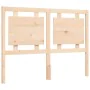 Bed frame with solid wood headboard 120x200 cm by vidaXL, Beds and slatted bases - Ref: Foro24-3192161, Price: 121,86 €, Disc...