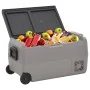 Nevera con ruedas y adaptador PP y PE negro y gris 50 L de vidaXL, Neveras - Ref: Foro24-3154639, Precio: 430,61 €, Descuento: %