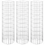 Circular gabion bed 3 units galvanized steel Ø30x100 cm by vidaXL, Pots and planters - Ref: Foro24-152020, Price: 56,48 €, Di...