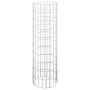Rundes Gabionenbett 3 Einheiten aus verzinktem Stahl Ø30x100 cm von vidaXL, Töpfe und Pflanzgefäße - Ref: Foro24-152020, Prei...
