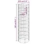 Circular gabion bed 3 units galvanized steel Ø30x100 cm by vidaXL, Pots and planters - Ref: Foro24-152020, Price: 56,48 €, Di...