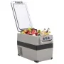 Refrigerator with handle and adapter PP and PE black and gray 55 L by vidaXL, Refrigerators - Ref: Foro24-3154643, Price: 525...