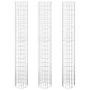 Circular gabion bed 3 units galvanized steel Ø30x200 cm by vidaXL, Pots and planters - Ref: Foro24-152022, Price: 116,66 €, D...