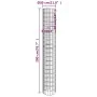 Circular gabion bed 3 units galvanized steel Ø30x200 cm by vidaXL, Pots and planters - Ref: Foro24-152022, Price: 116,66 €, D...