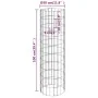 Circular gabion bed 4 pieces Ø30x50/100/150/200 cm by vidaXL, Pots and planters - Ref: Foro24-152023, Price: 63,23 €, Discoun...