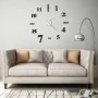 3D wall clock with modern design 100 cm XXL black by vidaXL, Wall clocks - Ref: Foro24-50635, Price: 27,96 €, Discount: %