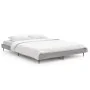 Sonoma-grauer Holzwerkstoff-Bettrahmen 140 x 190 cm von vidaXL, Betten und Lattenroste - Ref: Foro24-832283, Preis: 118,54 €,...
