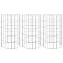 Runde Gabionen-Pflanzringe 3 Stk. verzinkter Stahl Ø30x50 cm von vidaXL, Töpfe und Pflanzgefäße - Ref: Foro24-152019, Preis: ...