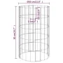Runde Gabionen-Pflanzringe 3 Stk. verzinkter Stahl Ø30x50 cm von vidaXL, Töpfe und Pflanzgefäße - Ref: Foro24-152019, Preis: ...