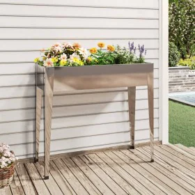 Jardinera de acero galvanizado 100,5x40,5x90 cm de vidaXL, Maceteros y jardineras - Ref: Foro24-152262, Precio: 59,71 €, Desc...
