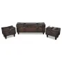 3-teiliges Set brauner Aufbewahrungsbänke von vidaXL, Bänke für Hallen und Lager - Ref: Foro24-240551, Preis: 263,19 €, Rabat...