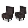 3-teiliges Set brauner Aufbewahrungsbänke von vidaXL, Bänke für Hallen und Lager - Ref: Foro24-240551, Preis: 263,19 €, Rabat...