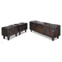 3-teiliges Set brauner Aufbewahrungsbänke von vidaXL, Bänke für Hallen und Lager - Ref: Foro24-240551, Preis: 263,19 €, Rabat...