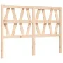 Bed frame with solid wood headboard 140x190 cm by vidaXL, Beds and slatted bases - Ref: Foro24-3192471, Price: 134,64 €, Disc...