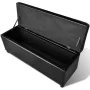 Long Black Wooden Storage Bench by vidaXL, Benches for halls and storage - Ref: Foro24-241063, Price: 154,40 €, Discount: %