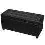 Kunstleder-Schwarzer Aufbewahrungshocker von vidaXL, Bänke für Hallen und Lager - Ref: Foro24-242407, Preis: 103,39 €, Rabatt: %