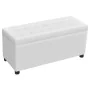 White Faux Leather Storage Ottoman by vidaXL, Benches for halls and storage - Ref: Foro24-242406, Price: 97,09 €, Discount: %