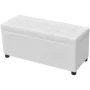 White Faux Leather Storage Ottoman by vidaXL, Benches for halls and storage - Ref: Foro24-242406, Price: 97,09 €, Discount: %