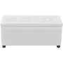 White Faux Leather Storage Ottoman by vidaXL, Benches for halls and storage - Ref: Foro24-242406, Price: 97,09 €, Discount: %