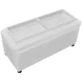 White Faux Leather Storage Ottoman by vidaXL, Benches for halls and storage - Ref: Foro24-242406, Price: 97,09 €, Discount: %