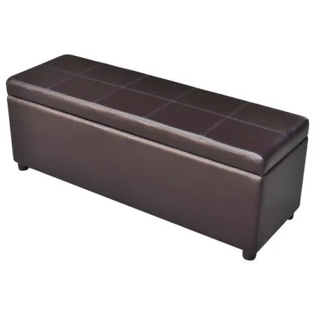 Long Brown Wooden Storage Bench by vidaXL, Benches for halls and storage - Ref: Foro24-241064, Price: 161,57 €, Discount: %