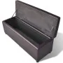Long Brown Wooden Storage Bench by vidaXL, Benches for halls and storage - Ref: Foro24-241064, Price: 161,57 €, Discount: %