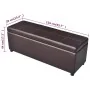 Long Brown Wooden Storage Bench by vidaXL, Benches for halls and storage - Ref: Foro24-241064, Price: 161,57 €, Discount: %