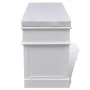 White bench with cushion and drawers/baskets by vidaXL, Benches for halls and storage - Ref: Foro24-240806, Price: 279,18 €, ...