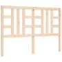 Estructura de cama con cabecero madera maciza 140x190 cm de vidaXL, Camas y somieres - Ref: Foro24-3191951, Precio: 125,44 €,...