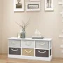 Banco con almacenaje 6 cajones madera de vidaXL, Bancos para recibidores y almacenamiento - Ref: Foro24-242891, Precio: 145,4...