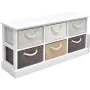 Bank mit Aufbewahrung 6 Holzschubladen von vidaXL, Bänke für Hallen und Lager - Ref: Foro24-242891, Preis: 145,43 €, Rabatt: %