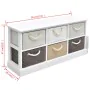 Bank mit Aufbewahrung 6 Holzschubladen von vidaXL, Bänke für Hallen und Lager - Ref: Foro24-242891, Preis: 145,43 €, Rabatt: %