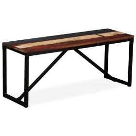 Recycled solid wood bench 110x35x45 cm by vidaXL, Benches for halls and storage - Ref: Foro24-244901, Price: 109,14 €, Discou...