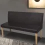 Kunstlederbank 139,5 cm dunkelbraun von vidaXL, Bänke für Hallen und Lager - Ref: Foro24-241347, Preis: 220,22 €, Rabatt: %