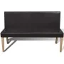 Kunstlederbank 139,5 cm dunkelbraun von vidaXL, Bänke für Hallen und Lager - Ref: Foro24-241347, Preis: 220,22 €, Rabatt: %